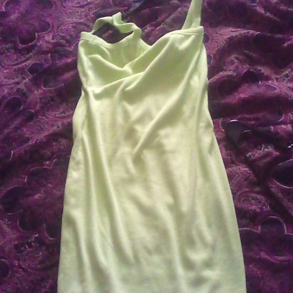 Lime green dress